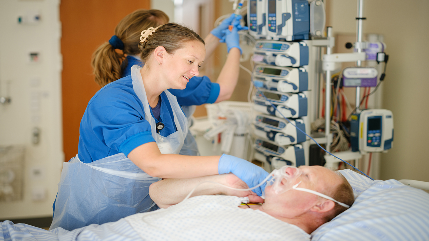 Patient får lagt ilt